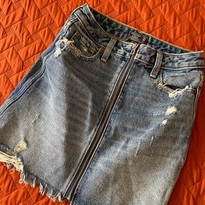Jean zipper Abercrombie skirt
